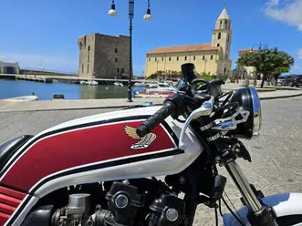 honda cb 900 motore cb 1100 super bol d'or cafè racer bianco