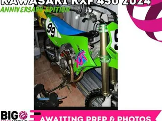 kawasaki kxf 450 2024 anniversary - only 20 hours - stock & great condition