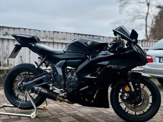 yamaha r7 schwarz 48ps/a2, shark auspuff