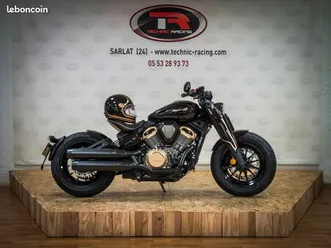 benda napoleon 500 bobber + casque marko fullmoon 2 noir