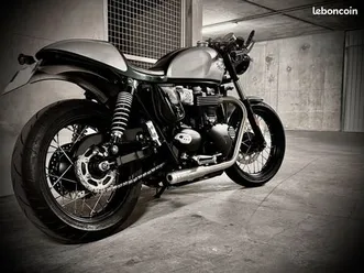 triumph bonneville t100 de 06/2021 50700 km peu évolutif - version café racer