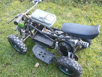 kinder quad mit benzinmotor, springt sofort an, scheibenbremsen