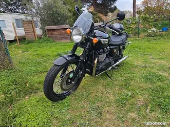 superbe triumph bonneville black t100