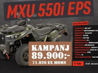 kymco mxu 550 t3b kampanjpris • 2025