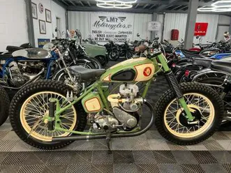 1953 bsa m21 600 cc, total one off custom, board racer, flat tracker, stunning