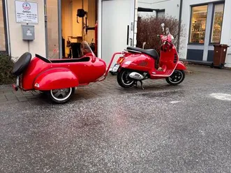 piaggio vespa gts 300 med trailer