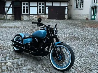 yamaha xvs 650 dragstar umbau bobber café racer 2 sitze