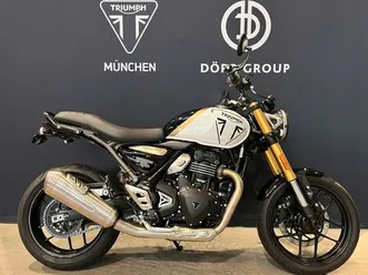 triumph speed 400 in pearl met white / black umgebaut!