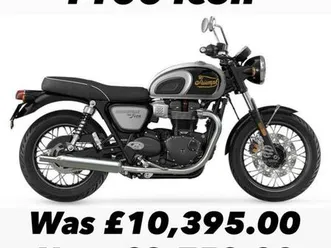 new unregistered triumph t100 icon edition motorcycle deal save 1,645.00