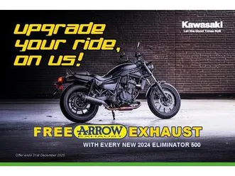 kawasaki eliminator 500 se free arrow exhaust