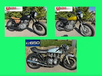3 motos, 2 yamaha sr500 expertisés et 1 kawasaki kz650