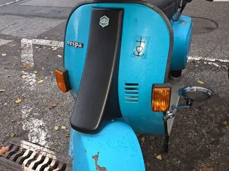 vespa pk125 xl - bleu turquoise - expertisée !