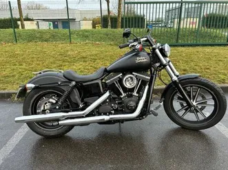 harley-davidson dyna street bob 1690 2015 1690 cm3 | moto custom | 12 195 km | noir | 77240 vert st denis