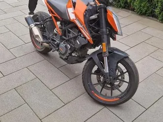 ktm duke 125 abs orange/schwarz unfallfrei