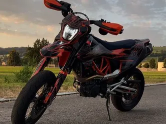 ktm 690 smc r supermoto mit leovince slipon und viel zubehör