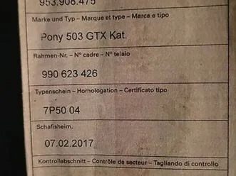 pony 503 gtx