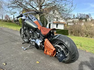 2011 harley davidson fat boy precision bobber the aventurine