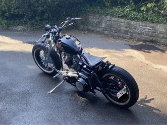 harley davidson shovelhead bobber custom bike