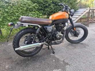 brixton cromwell 125 cc abs arancio/nero