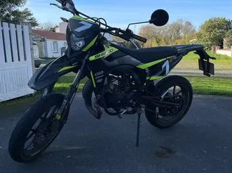 moto 50 cc sherco sm-r silver