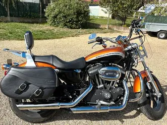 moto harley davidson sporster 1200 xl ca bicolore, 8109 km avec 5661,66 d'options