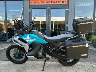 motorrad, touringmaschine cfmoto 800 mt-x inkl. koffer