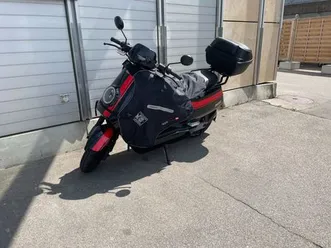 scooter 100% électrique | niu nqi gts | noir et rouge
