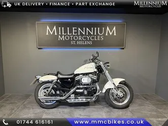 2002 harley-davidson xl883 sportster custom cruiser motorcycle