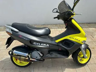 gilera runner 180 full malossi, excellent condition geel