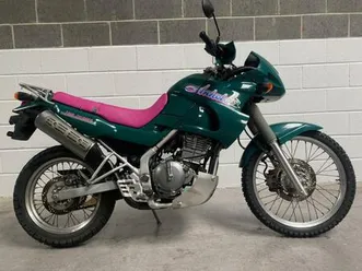 jdm 1993 kawasaki kle250 anhelo in amazing pink & turquoise
