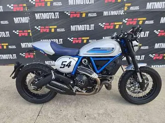 ducati scrambler cafe racer export video 360 blu/azzurro