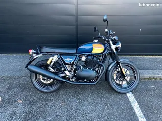 royal enfield interceptor 650 barcelona blue 2024 promo
