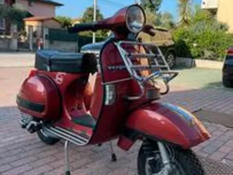 vespa piaggio px 125 arcobaleno rosso bordeaux