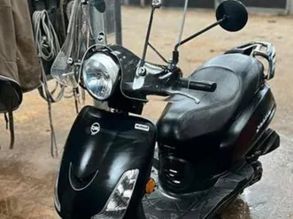 sym fiddle ii bouwjaar 2020 zwart 45km/u geel kenteken — scooters | sym — marktplaats