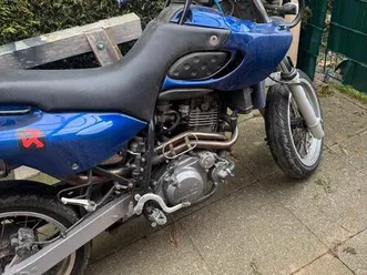 mz 660 baghira enduro motorrad blau