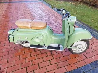 zündapp bella r204 bj 1960 läuft! mit papieren und div. teilen