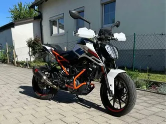ktm duke 125 akrapovic viel ausstattung