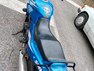 kawasaki gpz in blau gedrosselt auf 48 ps