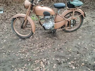motobécane 125. z54c.1955. zabytek kościan