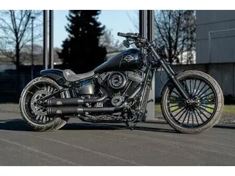 harley-davidson fxbr breakout 117 "blackout carbon custom"