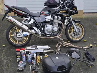 honda cb1300 sc54 lkm tuning akrapovic komplettanlage alle extras