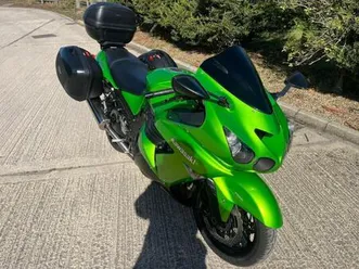 2009 09 kawasaki zx 1400 d9f abs - zzr1400 zzr 1400 sports tourer full luggage