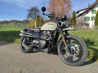 triumph street scrambler 900, retro, occasion, chf 7'900.-
