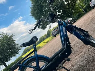 vespa piaggio ciao moped blau - klassiker