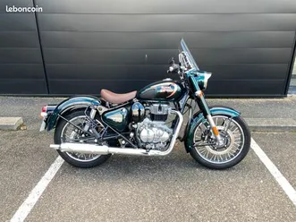 royal enfield classic 350 halcyon green 2024 promo
