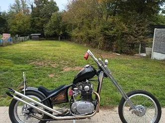 ② yamaha xs 650 hardtail chopper custom