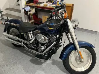 2000 harley-davidson flstf fatboy - sinister blue