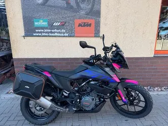 ktm 390 adventure dekor, akrapovic, seitentaschen