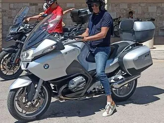 bmw r 1200 rt abs, allarme, luci led, faretti led, argento