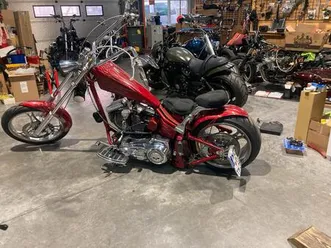 harley chopper custombike langgabler schweden style
